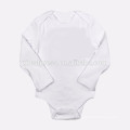 100% coton Sublimation Blank Baby Onesie manches longues